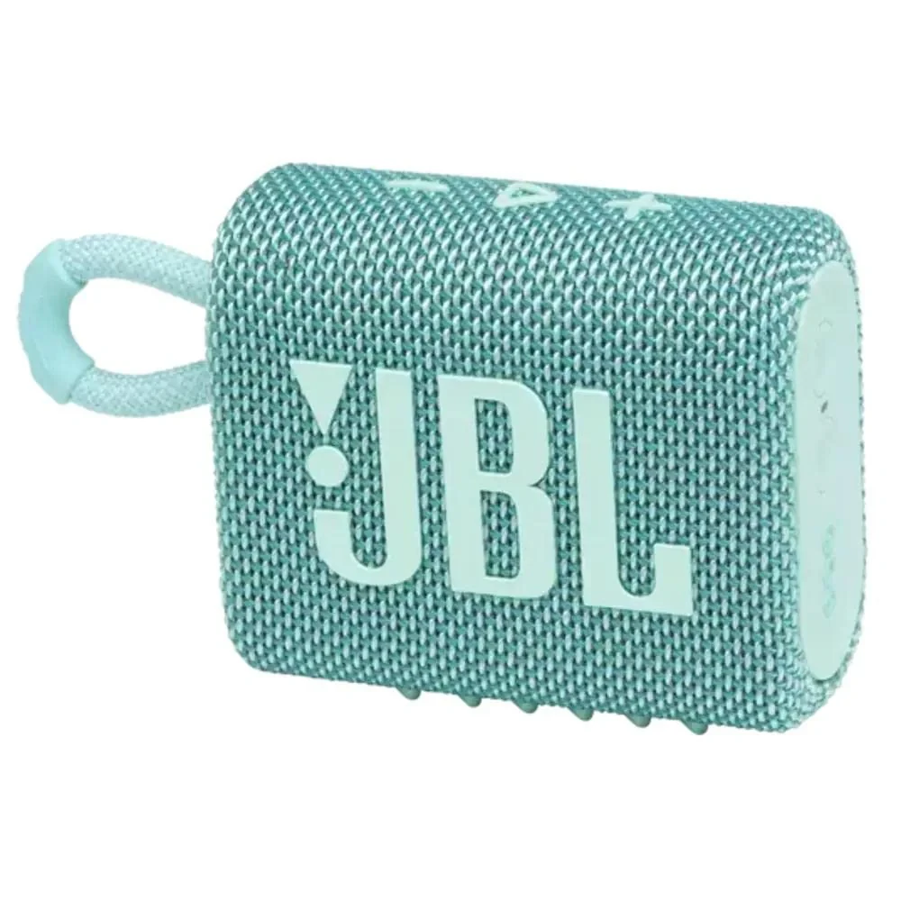 JBL Go 3, Wireless Ultra Portable Bluetooth Speaker, Pro Sound, Vibrant Colors with Rugged Fabric Design, Waterproof, Type C (Without Mic, Green)